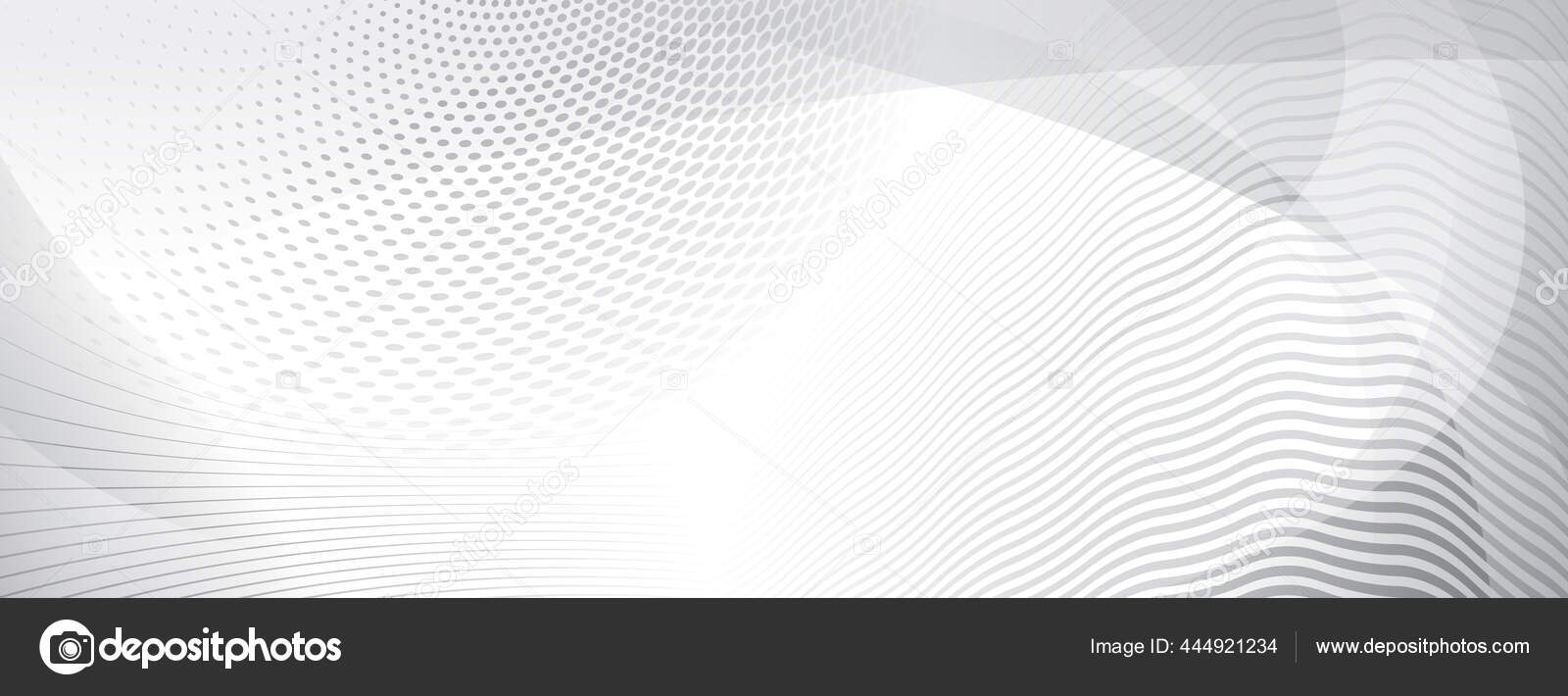 グレー色の曲線とハーフトーンドットで構成された抽象的な背景 ストックベクター C 31moonlight31