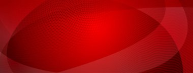 Kıvrımlardan ve kırmızı renklerde yarım ton noktalardan oluşan soyut arkaplan