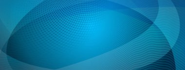 Kıvrımlardan ve mavi renkli yarım ton noktalardan oluşan soyut arkaplan