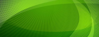 Kavislerden ve yeşil renkli yarım ton noktalardan oluşan soyut arkaplan