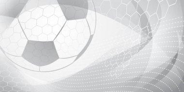 Gri renkli büyük toplu futbol ya da futbol arkaplanı
