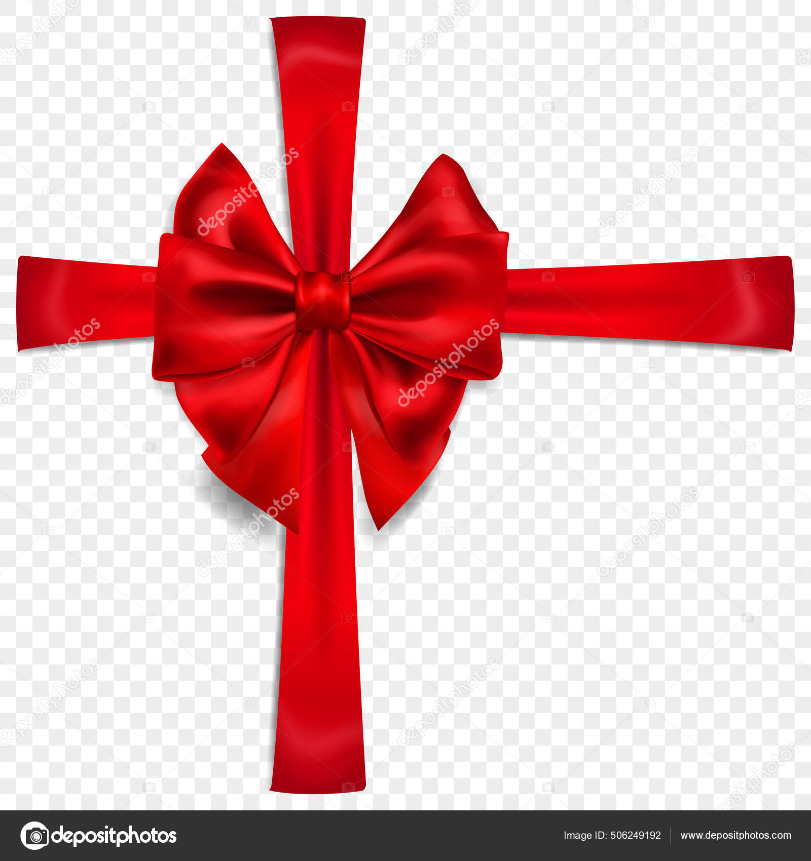 Vakker Rød Sløyfe Med Sløyfer Med Skygger Isolert Gjennomsiktig Bakgrunn  stockvektor © 31moonlight31 #506249192, image size:1600x1700