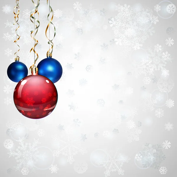 Фон з різдвяними кульками — стоковий вектор
