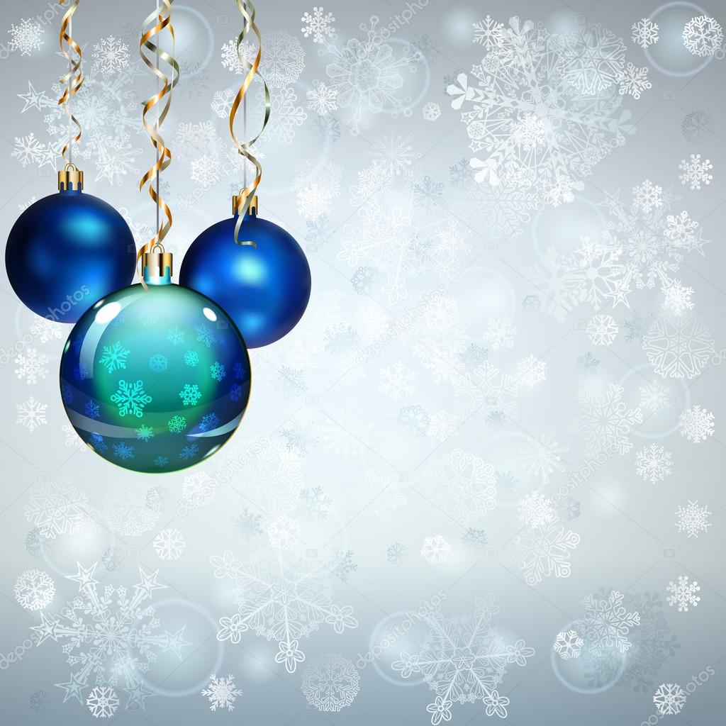 Background with Christmas balls