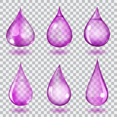 Şeffaf Menekşe damla