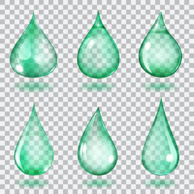 Şeffaf turkuaz damla