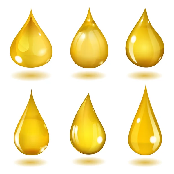 Yellow drops — Stock Vector