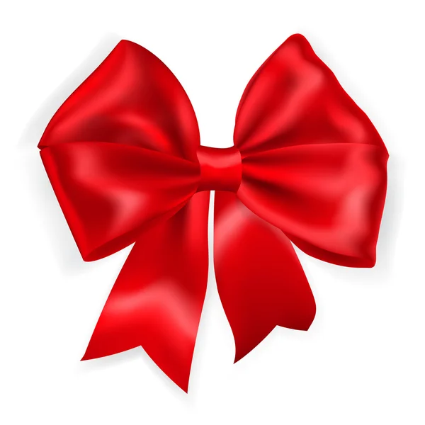 Big red bow — Stock Vector