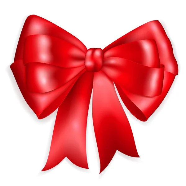 Big red bow — Stock Vector