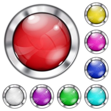 Opak cam düğme kümesi