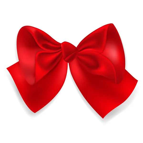 Big red bow — Stock Vector