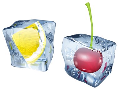 Buz limon ve kiraz
