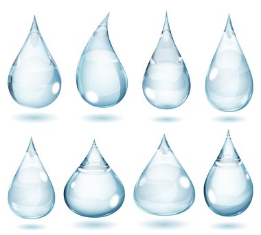 Opak soluk mavi damla