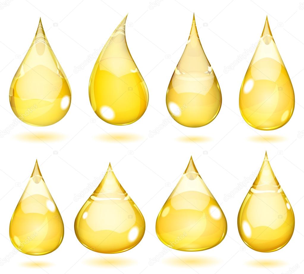 Opaque yellow drops