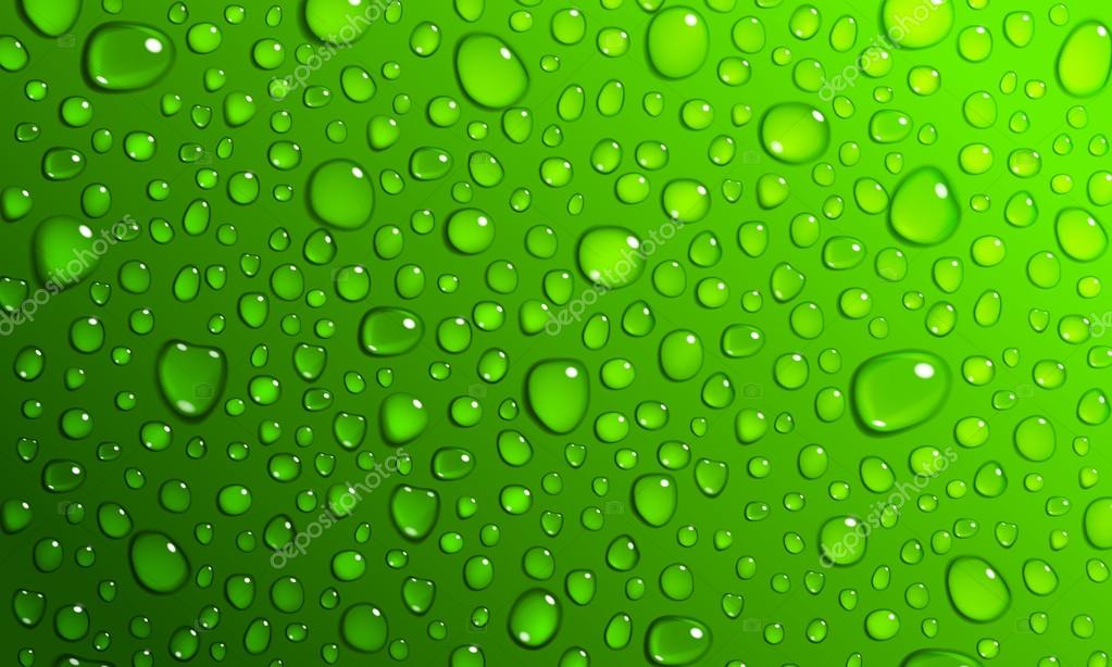 Green background of water drops Stock Vector by ©31moonlight31 71842953