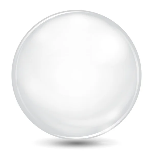 Grande esfera opaca branca — Vetor de Stock