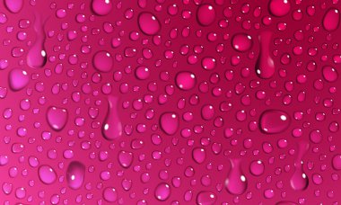 Crimson background of water drops clipart