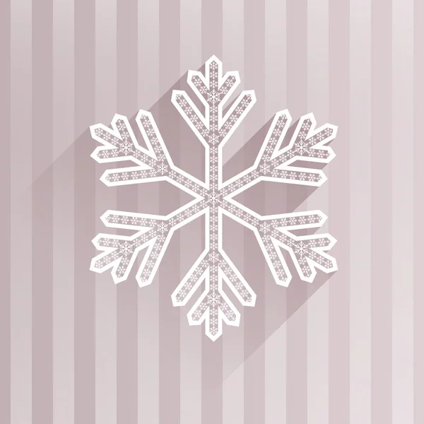 Fondo de Navidad con copo de nieve — Archivo Imágenes Vectoriales