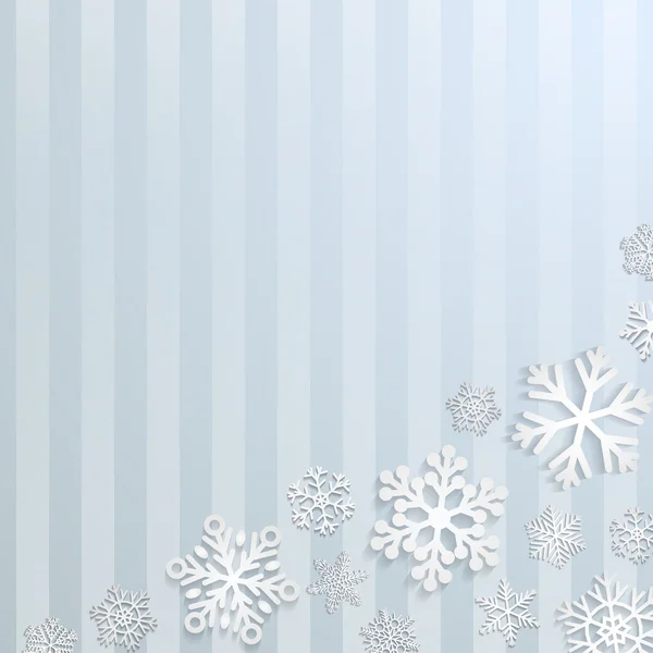 Fondo de Navidad con copos de nieve — Archivo Imágenes Vectoriales