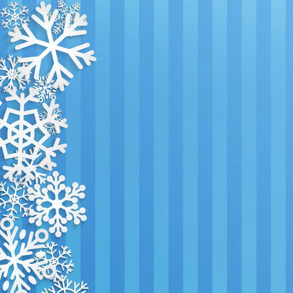 Boże Narodzenie tło z płatków śniegu — Wektor stockowy
