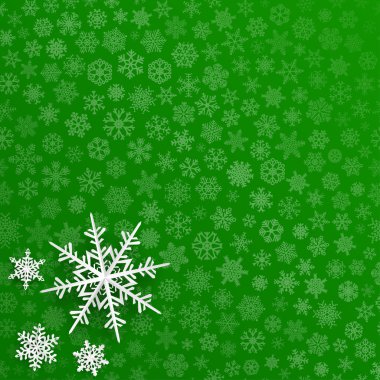 Kağıt kar taneleri ile Noel arka plan