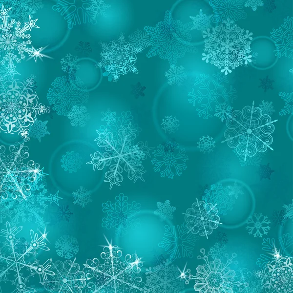 Fondo de Navidad con copos de nieve — Archivo Imágenes Vectoriales