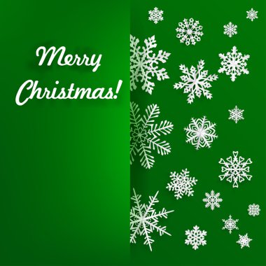 Noel arka plan ile kağıt kar tanesi