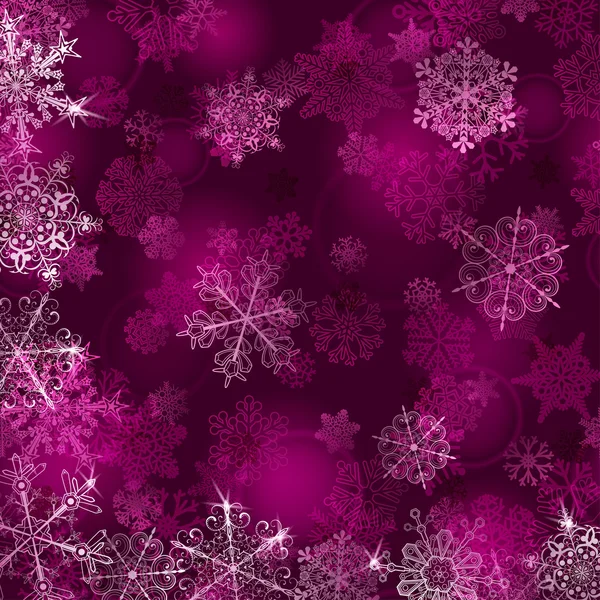 Christmas background with snowflakes — Stock Vector