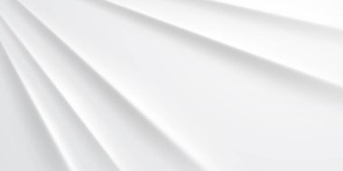 Yumuşak kıvrımlı beyaz soyut arkaplan ve ince gölgeler derinlik ve doku hissi yaratıyor.