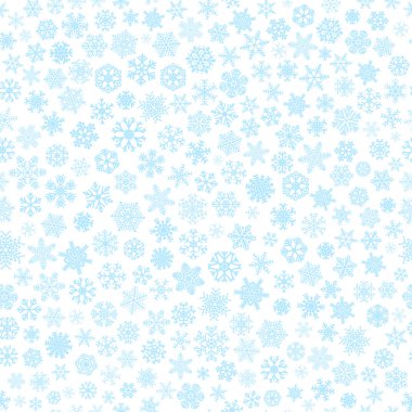 Kar taneleri, Dikişsiz desen beyaz üzerine açık mavi