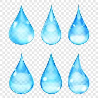 şeffaf ışık mavi damla