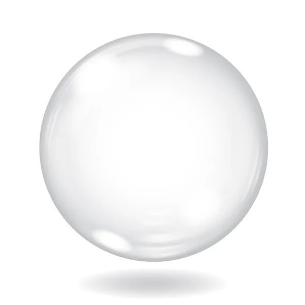 Gran esfera blanca opaca — Vector de stock