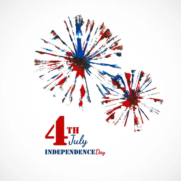 4 of July firework — Stock Vector