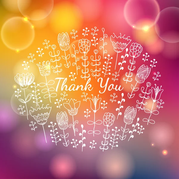 Thank you card. — Stock Vector