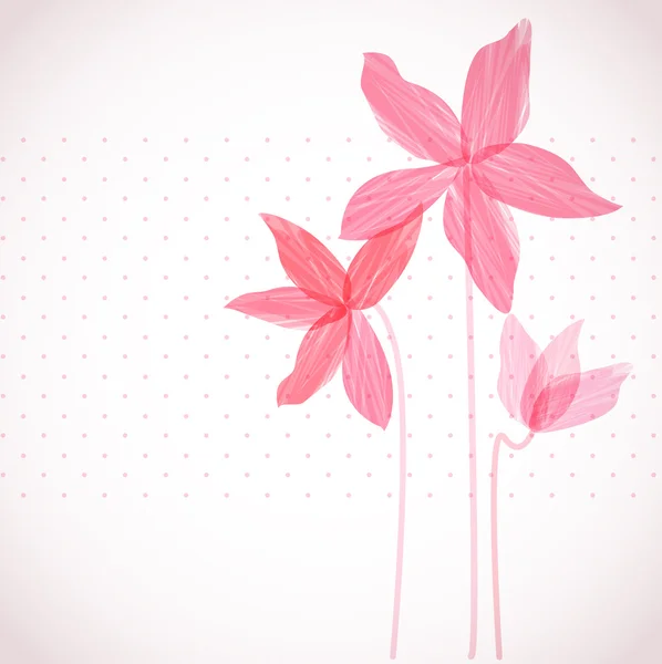 Pink flowers — Stock Vector