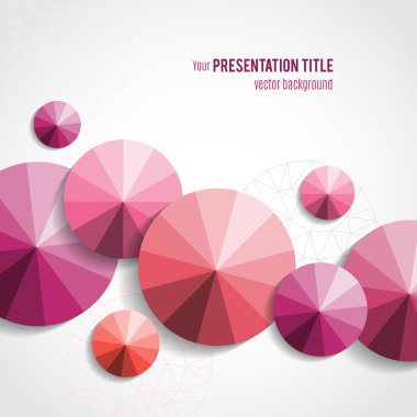 Geometrik elementlerle arka plan.