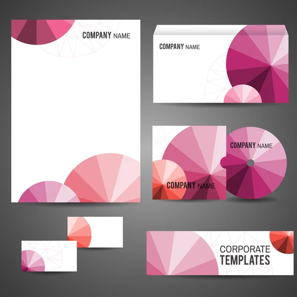 Plantillas de identidad corporativa — Vector de stock