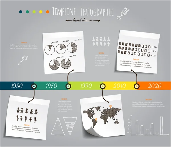 Infografische Skizze — Stockvektor