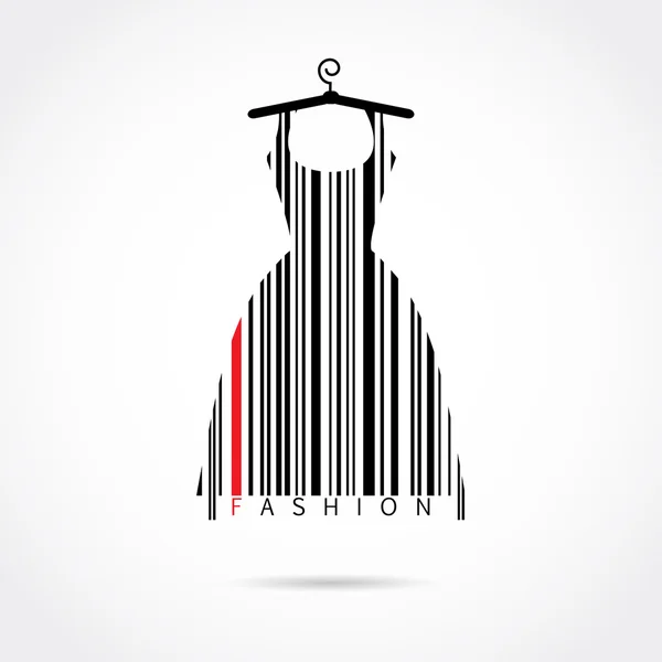 Código de barras de moda — Vector de stock