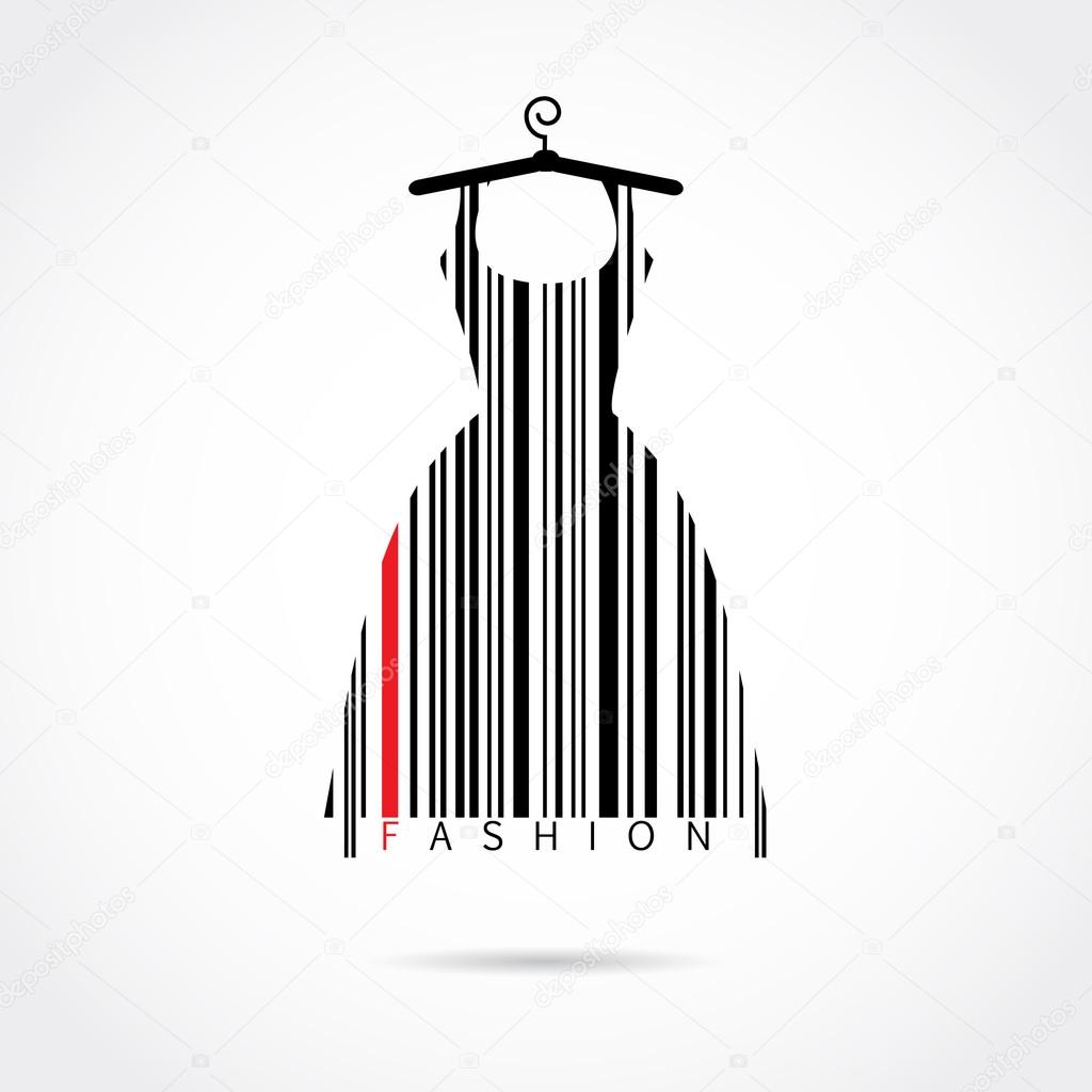 Fashion barcode vector image
