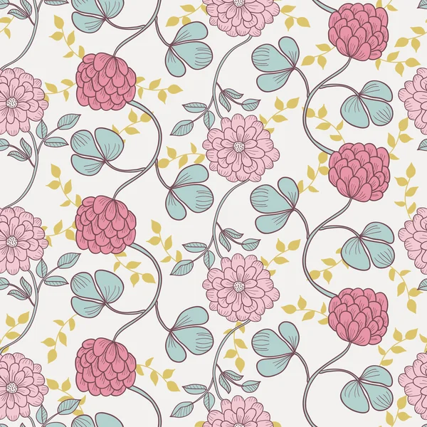 Motif floral sans couture — Image vectorielle