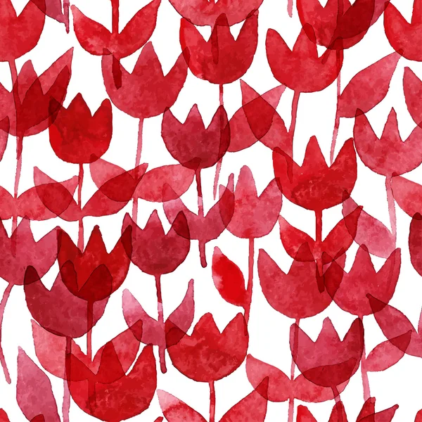 Patrón sin costuras con tulipanes — Archivo Imágenes Vectoriales