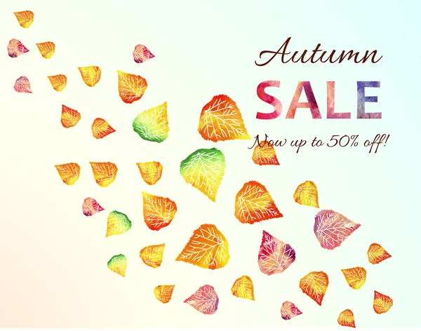 Autumn sale — Stock Vector