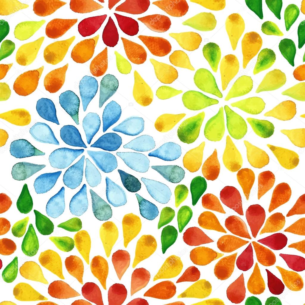 Watercolor seamless pattern