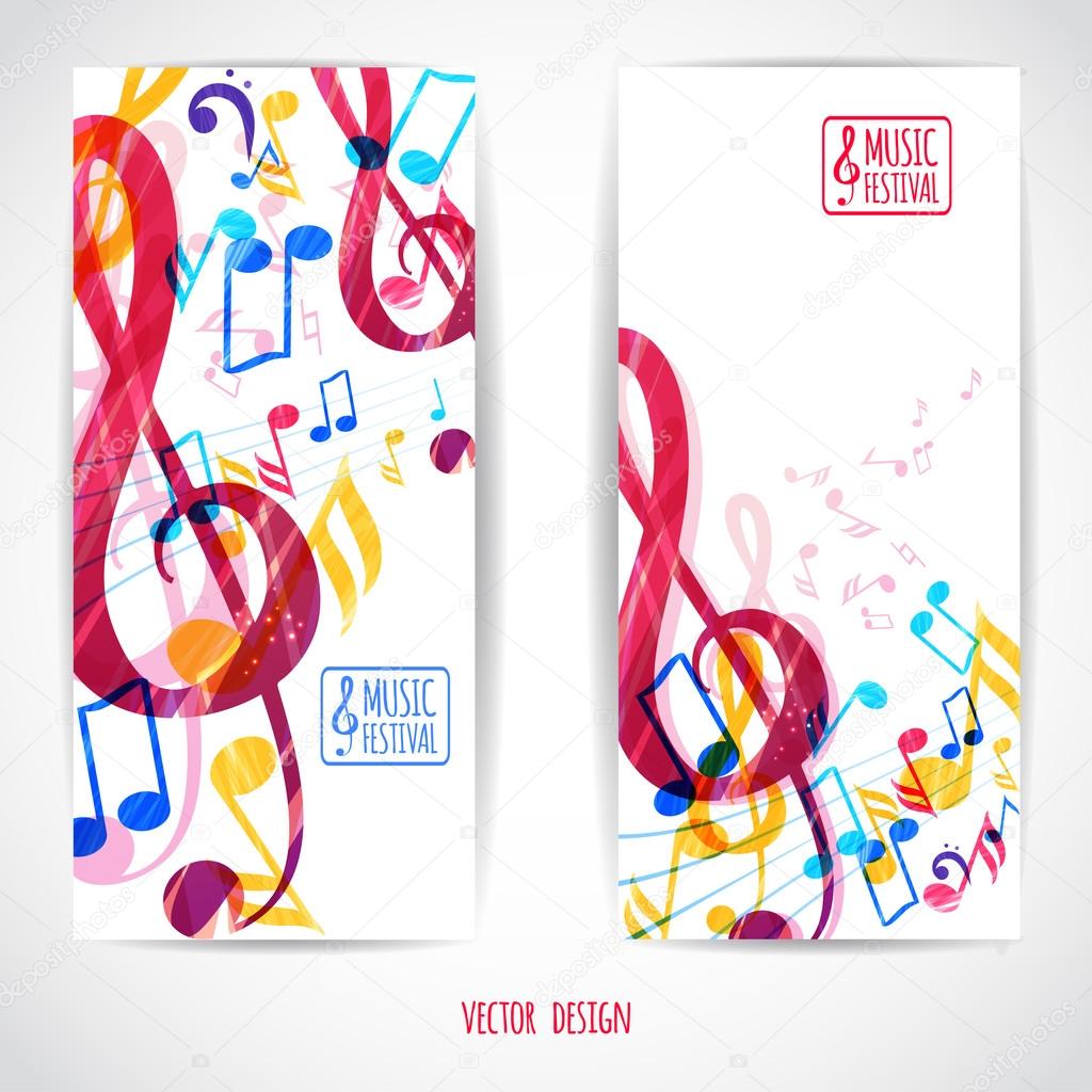Two music banners