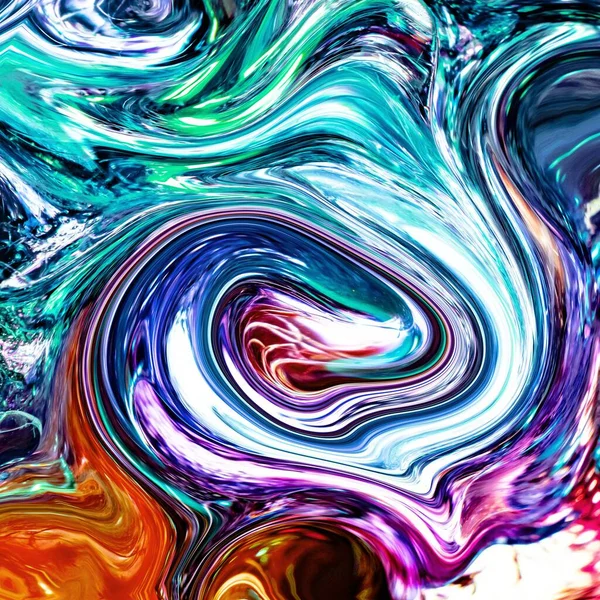 Abstract Colorful Liquid Marble Texture Design Background — Stock Photo, Image