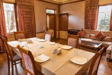 Lüks restoran şölen salonu iç mekan