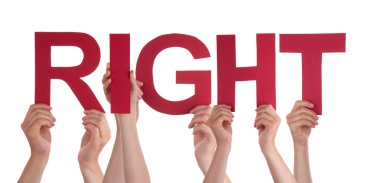 Birçok Kişi Eller Kırmızı Düz Kelime Saygı Holding