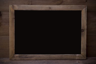 Kopya Alanı Ahşap Arka Plan ile Siyah Chalkboard