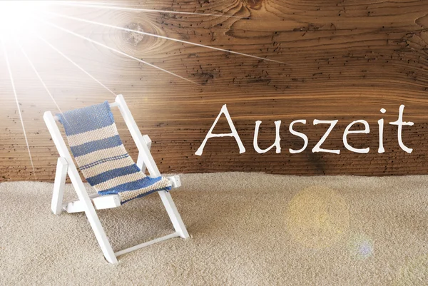 Літня Сонячна листівка, Auszeit означає релакс — стокове фото